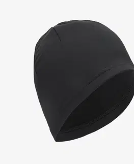 bežecké oblečenie Dámska hrejivá bežecká čiapka Warm+ čierna