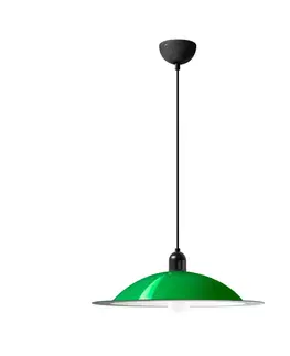 Závesné svietidlá Stilnovo Stilnovo Lampiatta LED svietidlo Ø 50 cm, zelená