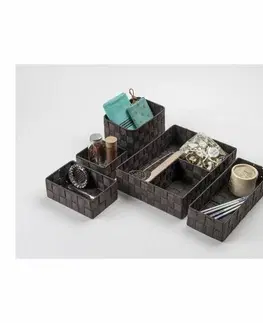 Úložné boxy Compactor Úložný organizér do zásuvky Compactor TEX - košík M, 18 x 12 x 7 cm, čokoládový