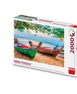 2000 dielikov Dino Toys Puzzle Rybárske loďky 2000 Dino