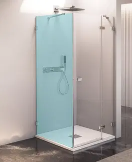Sprchovacie kúty POLYSAN - FORTIS EDGE sprchové dvere do niky 900mm, číre sklo, pravé FL1290R