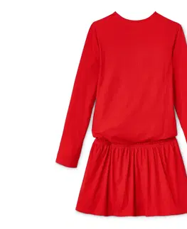 Dresses Džersejové rebrované šaty, červené