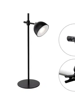 Stolove lampy Moderná stolná lampa čierna nabíjateľná - Moxie