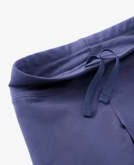 nohavice Priedušné dievčenské legíny modré