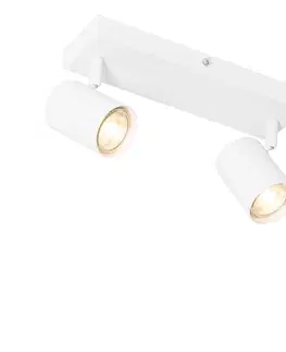 Bodove svetla Moderné stropné svietidlo biele 2 -svetelné nastaviteľné - Jeana