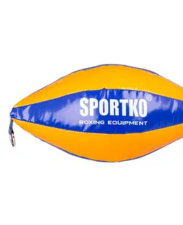 Boxovacie vrecia a hrušky Boxovacie vrece SportKO GP2 22x40cm / 4,5kg žlto-modrá