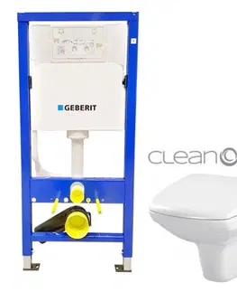 Kúpeľňa GEBERIT DuofixBasic bez tlačidla + WC CERSANIT CLEANON CARINA + SEDADLO 458.103.00.1 X CA2