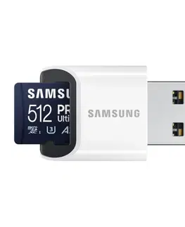 Pamäťové karty Samsung PRO Ultimate Micro SDXC 512GB + USB adaptér