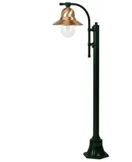 Verejné osvetlenie K.S. Verlichting Stĺpové svietidlo Toscane 1-pl. 150 cm, zelené