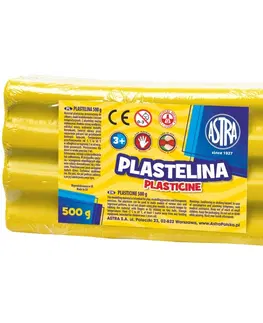 Hračky ASTRA - Plastelína 500g Žltá, 303117003