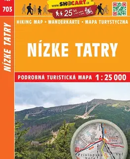 Turistika, skaly Nízke Tatry - 1:25 000