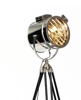 Stojacie lampy Brilliant Cine stojaca lampa v dizajne reflektora