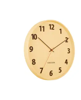 Hodiny Karlsson 5920LY dizajnové nástenné hodiny 40 cm