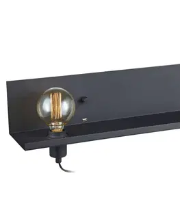 Nástenné svietidlá Markslöjd Moderné nástenné svietidlo Multi USB - s pripojením na nabíjanie