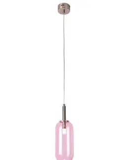 LED osvetlenie Závesná lampa FIUGGI LED Candellux Ružová