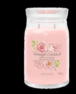 Veľká sviečka Yankee Candle Sviečka veľká Yankee candle Fresh Cut Roses