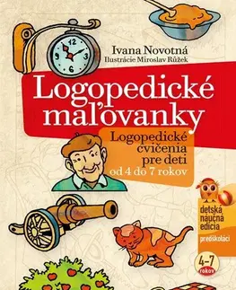 Pedagogika, vzdelávanie, vyučovanie Logopedické maľovanky, vydanie r. 2023 - Ivana Novotná,Miroslav Růžek