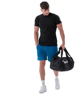 Pánske tričká Pánske športové tričko Nebbia „Essentials“ 326 Black - L