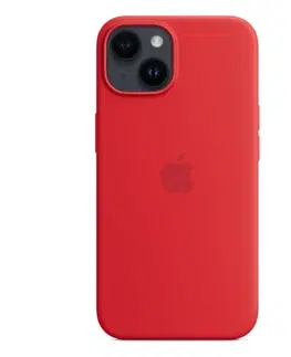 Puzdrá na mobilné telefóny Apple iPhone 14 Silicone Case with MagSafe, (PRODUCT)RED MPRW3ZMA