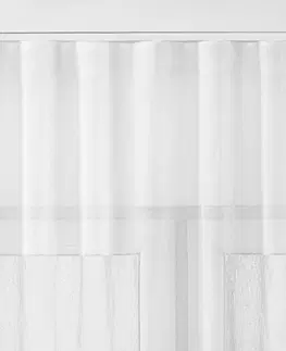 Závesy Homede Záclona Kresz Wave Tape, biela, 280 x 175 cm
