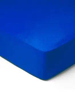 Plachty Forbyt, Prestieradlo, Jersey, tmavo modrá 160 x 200 cm