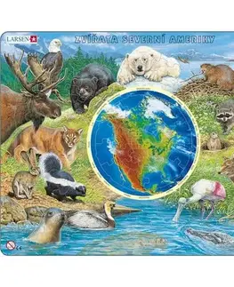 LARSEN puzzle Larsen Puzzle Puzzle Zvieratá Severnej Ameriky - Észak Amer. Larsen AW-3
