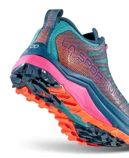 Dámska obuv Dámske trailové topánky  La Sportiva Jackal II Woman Hibiscus/Malibu Blue - 37,5