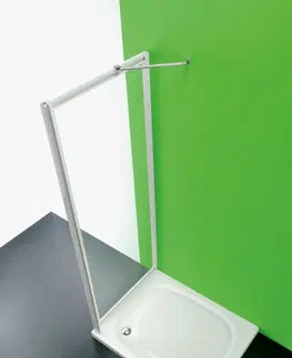 Sprchové dvere HOPA - Sprchová zástena ANTA FISSA CC - Farba rámu zásteny - Plast biely, Rozmer A - 90, Výplň - Polystyrol 2,2 mm (acrilico) BSAFI90CCP