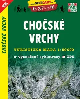 Turistika, skaly Chočské vrchy 1:50 000 - TM 1095