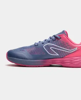 detské tenisky Detská obuv na atletiku AT 500 Kiprun Fast ružovo-modrá