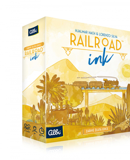 Rodinné hry Albi Albi hra Railroad Ink - Žltá edícia
