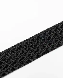 nohavice Pružný golfový opasok elastický pletený čierny