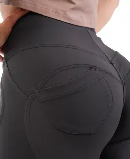 Dámske klasické nohavice Legíny Nebbia Lifting Effect Bubble Butt 587 Black - L