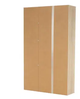 Šatníkové skrine Skriňa s regálom, dub sonoma/biela, MAURUS NEW MA52