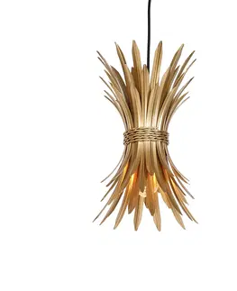 Zavesne lampy Art Deco závesná lampa zlatá - Wesley