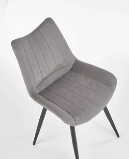 Jedálenské stoličky HALMAR K388 jedálenská stolička sivá / čierna