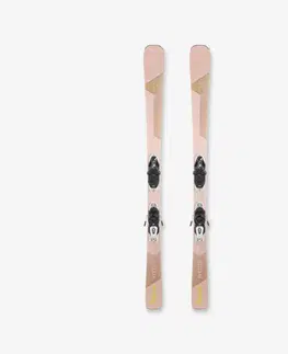 lyže Dámske zjazdové lyže Cross 950+ s viazaním ružové
