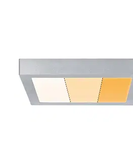 Stropné svietidlá Paulmann Paulmann Carpo stropné LED chróm LED 30x30 cm