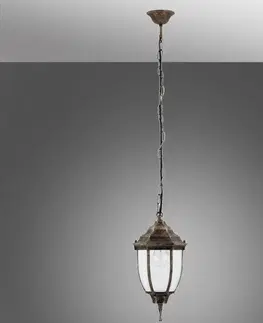 Moderné vonkajšie stropné svietidlá Visiaca záhradná lampa Nizza 8454 LW1