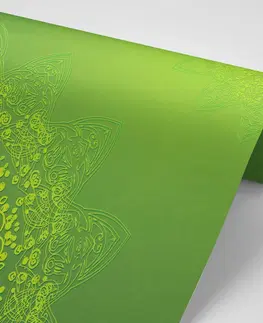 Samolepiace tapety Samolepiaca tapeta moderné prvky Mandaly v zelenej