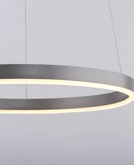 Závesné svietidlá JUST LIGHT. LED závesné svietidlo Ritus, Ø 39,3cm, hliník