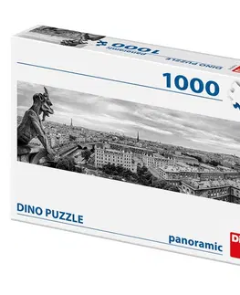 1000 dielikov Dino Toys Puzzle Chrlič v Paríži 1000 panoramic Dino