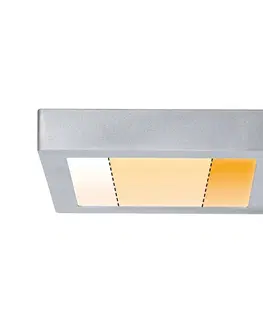 Stropné svietidlá Paulmann Paulmann Carpo stropné LED chróm 22,5x22,5 cm