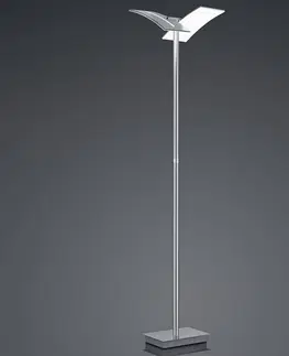 Stojacie lampy HELL Stojaca LED lampa Dual s vypínačom, nikel, 192 cm