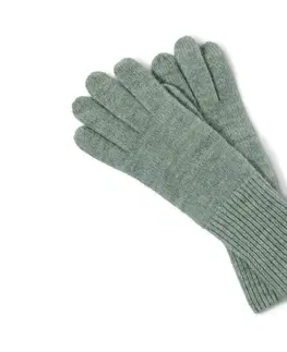 Gloves & Mittens Pletené rukavice s vlnou, šalviové