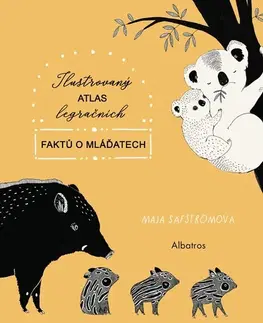 Pre deti a mládež - ostatné Ilustrovaný atlas legračních faktů o mláďatech - Maja Säfströmová