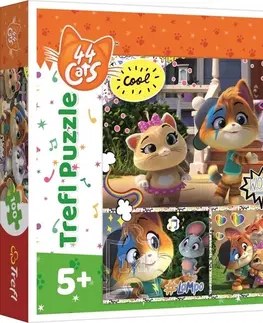 Hračky puzzle TREFL - Puzzle 100 - Tím skvelých priateľov / Rainbow 44 cats