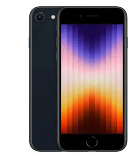 Mobilné telefóny Apple iPhone SE (2022) 128GB, midnight MMXJ3CNA