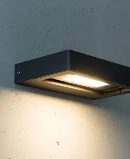 Vonkajšie nástenné svietidlá Heitronic Cordoba – výkyvné vonkajšie nástenné LED svietidlo