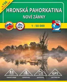 Turistika, skaly Hronská pahorkatina - Nové Zámky - TM 156 - 1:50 000, 2. vydanie